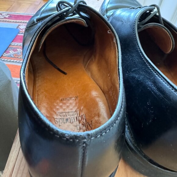 Allen Edmonds Kennett Oxfords Mens Size 12 E Dress Shoes Black Leather